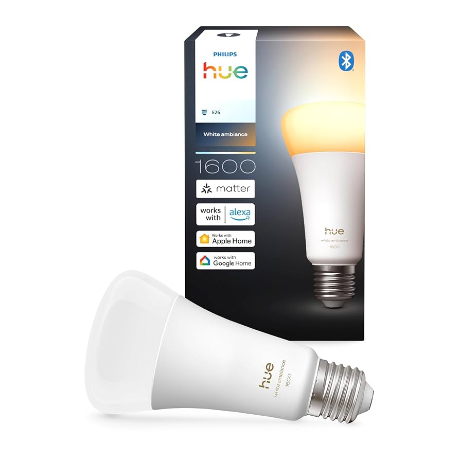 hue E26 100W ホワイトグラデーション 1600lm Hue White and color ambiance 100W A21- E26 smart bulb